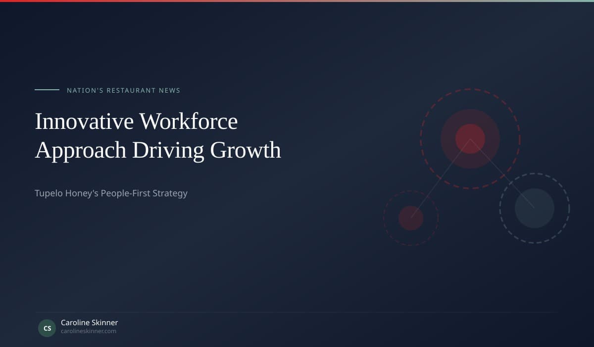 Nation's Restaurant News — Tupelo Honey Workforce Innovation